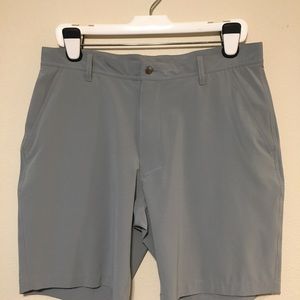 Footjoy Mens Lightweight Performance Golf Shorts Light Gray Stretch Size W34